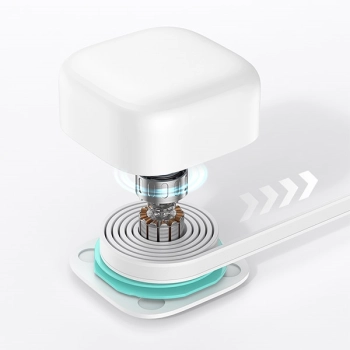 USAMS Ład. siec. 1xUSB-C ze zwijanymkablem USB-C Retractable PD+QC 35W Gan Fast Charging biały/white XMF Series CC202TC02 (US-CC202)