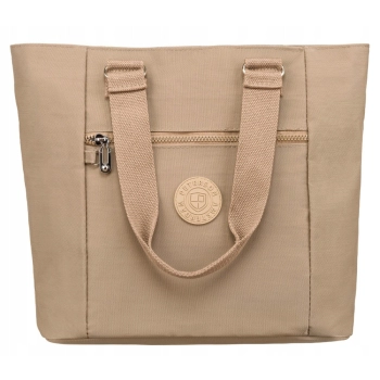 Nylonowy, pojemny shopper damski - Peterson
