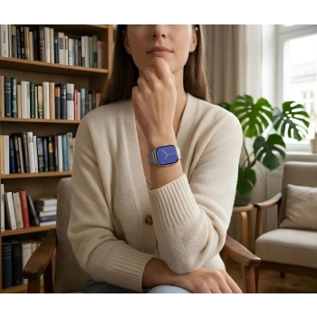 Smartwatch Gravity Srebrny Pasek + Bransoleta GT43-2