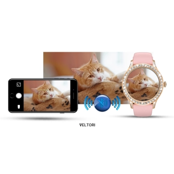 Smartwatch Damski VELTORI VT360-1 Różowy Pasek Silikonowy