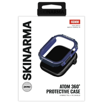 Etui Skinarma Atom do Apple Watch 46mm   granatowy
