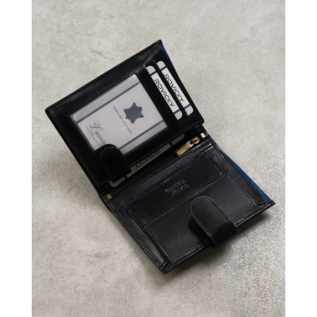 Skórzany portfel męski na karty z systemem RFID Protect— Rovicky