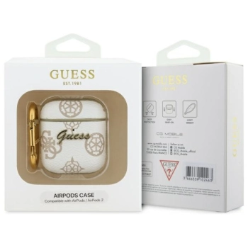 Guess GUA2PG4GPH AirPods 1/2 cover       biały/white 4G Hook