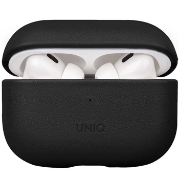 UNIQ etui Terra AirPods Pro 2 gen.Genuine Leather (2022/2023) czarny/dallas black