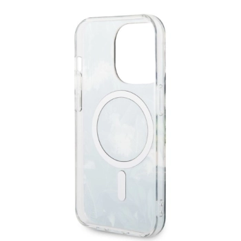 Zestaw Guess GUBPP14LHJEACSA Case+ Charger iPhone 14 Pro 6,1 zielony/green hard case Jungle MagSafe