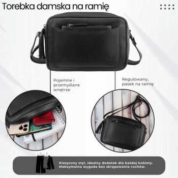 Torebka damska skórzana listonoszka na ramię Paolo Peruzzi