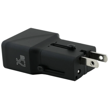 Ładowarka sieciowa TUMI Travel Adapter   25W USB-C / USB-A czarny