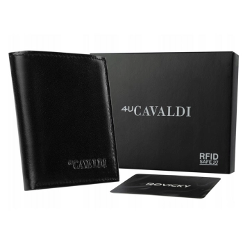 Portfel męski ze skóry naturalnej z systemem RFID - 4U Cavaldi
