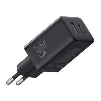 Ładowarka sieciowa Baseus Cube Pro 30W USB-C USB-A - czarna