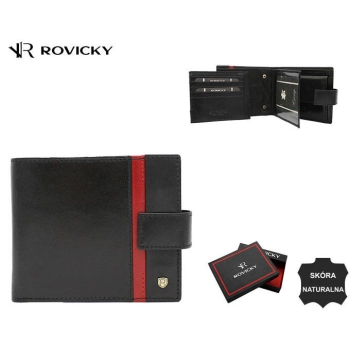 Elegancki, skórzany portfel męski - Rovicky