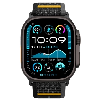 Pasek Spigen Athlex Air na Apple Watch 44 / 45 / 46 / 49 mm - czarny