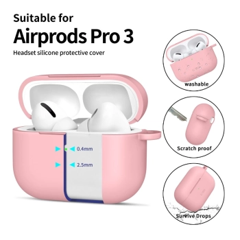 TECH-PROTECT SILICONE HOOK APPLE AIRPODS PRO 3 DUSTY PINK
