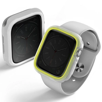 UNIQ etui Moduo Apple Watch Series 4/5/6/7/8/9/SE/SE2 40/41mm limonka-biały/lime-white