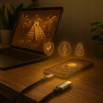 CO2 ŁADOWARKA KABEL USB-C LIGHTNING SZYBKIE ŁADOWANIE DO IPHONE 12 13 14 2M