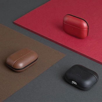 UNIQ etui Terra AirPods ProGenuine Leather oliwkowy/olive
