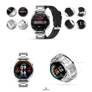 Smartwatch GIEWONT Vertex elegancki zegarek dotykowy