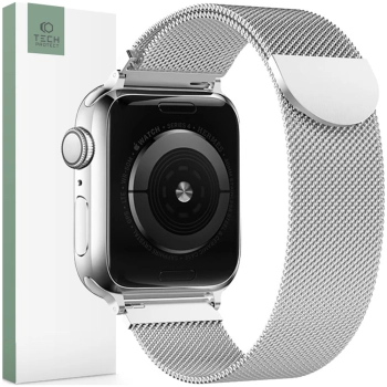 TECH-PROTECT MILANESEBAND APPLE WATCH 6 / 7 / 8 / 9 / 10 / SE / ULTRA 1 / 2 (44 / 45 / 46 / 49 MM) SILVER