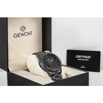Zegarek Męski Giewont Chronograph Sapphire Czarny GW9460-B1