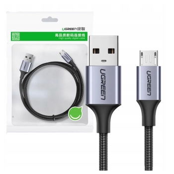 Kabel USB do Micro USB UGREEN  US290 QC 3.0 2.4A 1m (czarny)