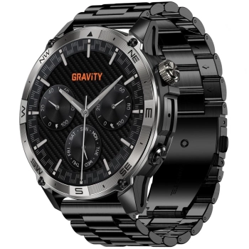 Smartwatch Gravity Czarny Pasek + Bransoleta GT46-1