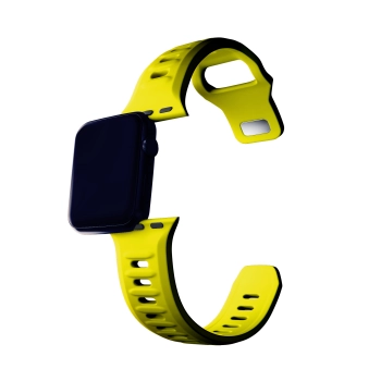 38/40/41/42 mm Yellow (small) - 3mk Silicone Watch Strap for Apple