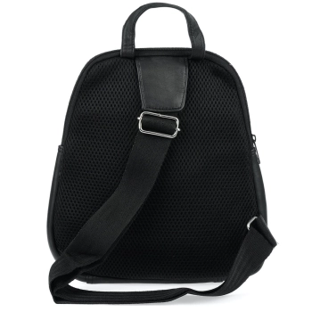 Plecak skórzany crossbody na jedno ramię Bellugio - czarny