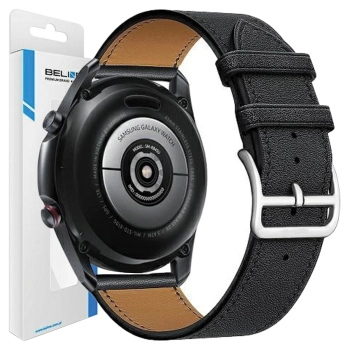 Beline pasek Watch 20mm HermesLeather czarny /black box