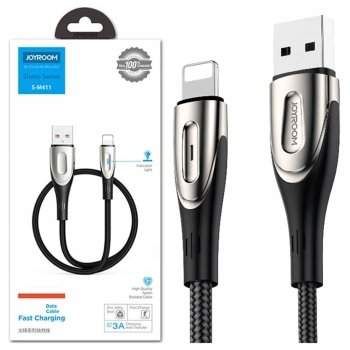 Kabel USB do Lightning Joyroom Sharp S-M411 2.4A, 3m (czarny)