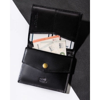 Portfel męski ze skóry naturalnej Rovicky elegancki ochrona rfid praktyczny