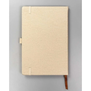 Notes notatnik A5 planer dziennik w linie z gumką PETERSON beżowy