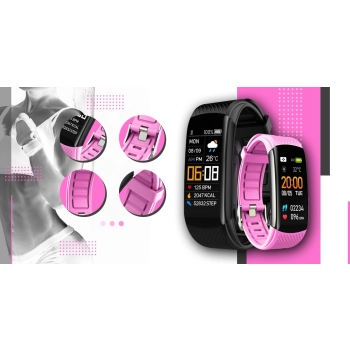 Smartwatch GIEWONT sportowy z dwoma paskami do noszenia