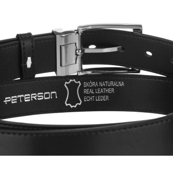 Peterson zestaw portfel+pasek PTN 1542L-135-GK-BW