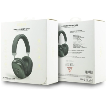 Słuchawki nauszne Guess Bluetooth 5.3 4G Triangle Logo khaki