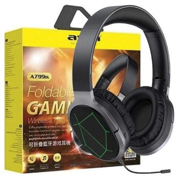 AWEI słuchawki gaming Bluetooth A799BLnauszne gamingowe z mikrofonem czarny/black