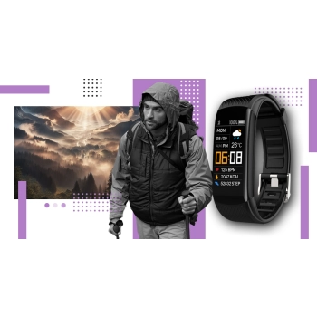 Smartwatch GIEWONT elegancki zegarek na rękę z 2 paskami