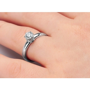 Pierścionek zaręczynowy z diamentem 0,50ct złoto 18k