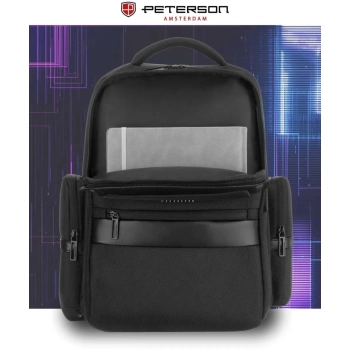 Plecak podróżny z miejscem na laptopa pojemny elegancki miejski Peterson