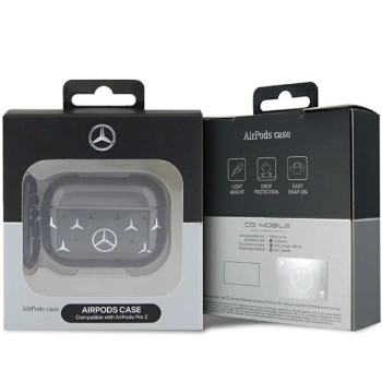 Mercedes MEAP28DPMGS AirPods Pro 2 (2022/2023) cover czarny/black Large Star Pattern