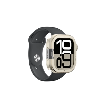 Etui metalowe AMAZINGTHING Titan Pro na Apple Watch 11 46mm aluminiowe - tytanowe