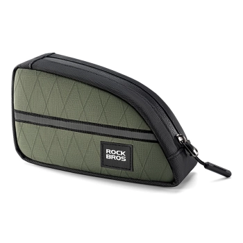 Torba trójkątna Rockbros na ramę rowerową 0,8l - zielona