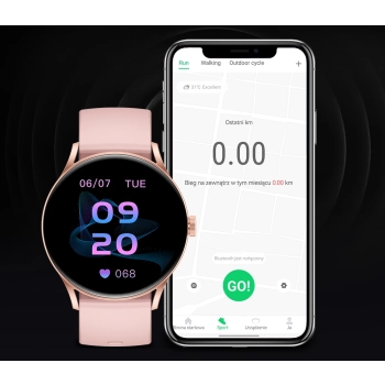 Smartwatch Gravity do codziennego noszenia elegancki design