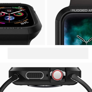SPIGEN RUGGED ARMOR APPLE WATCH 4 / 5 / 6 / 7 / 8 / 9 / SE (40 / 41 MM) BLACK
