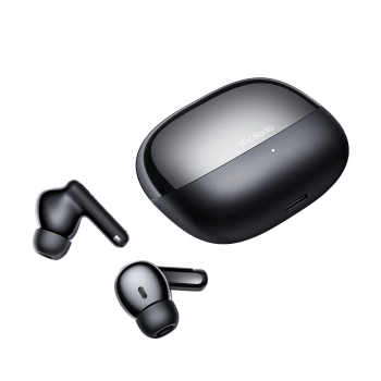 MCDODO SŁUCHAWKI BEZPRZEWODOWE DOUSZNE BLUETOOTH Z MIKROFONEM ETUI CZARNE