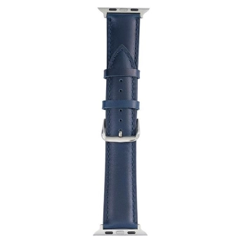Beline pasek Apple Watch Leather38/40/41mm niebieski /blue