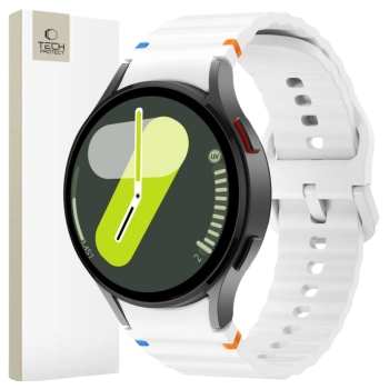 TECH-PROTECT SILICONE SPORT SAMSUNG GALAXY WATCH 4 / 5 / 5 PRO / 6 / 7 / FE WHITE
