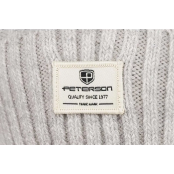 Czapka PTN elegancka stylowa do codziennego noszenia grey
