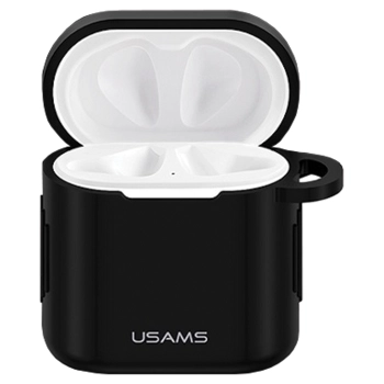 USAMS Etui ochronne do FreeBuds 2 Prosilicon czarny/black BH501FBUS01 (US-BH501)