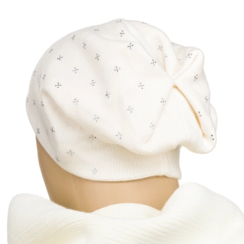 PETERSON ciepła czapka beanie damska z kryształkami