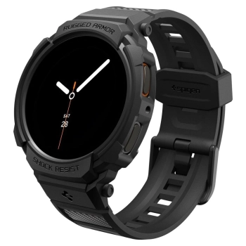 Pasek Spigen Rugged Armor Pro na Samsung Galaxy Watch 8 44 mm - czarny mat