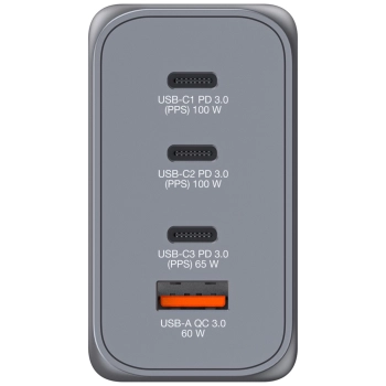 Verbatim Ładowarka sieciowa GaN 200W3xUSB-C/USB-A + Adapter EU/UK/US GNC-200 32204